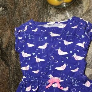 Crazy 8 dark blue birds and hearts design dress